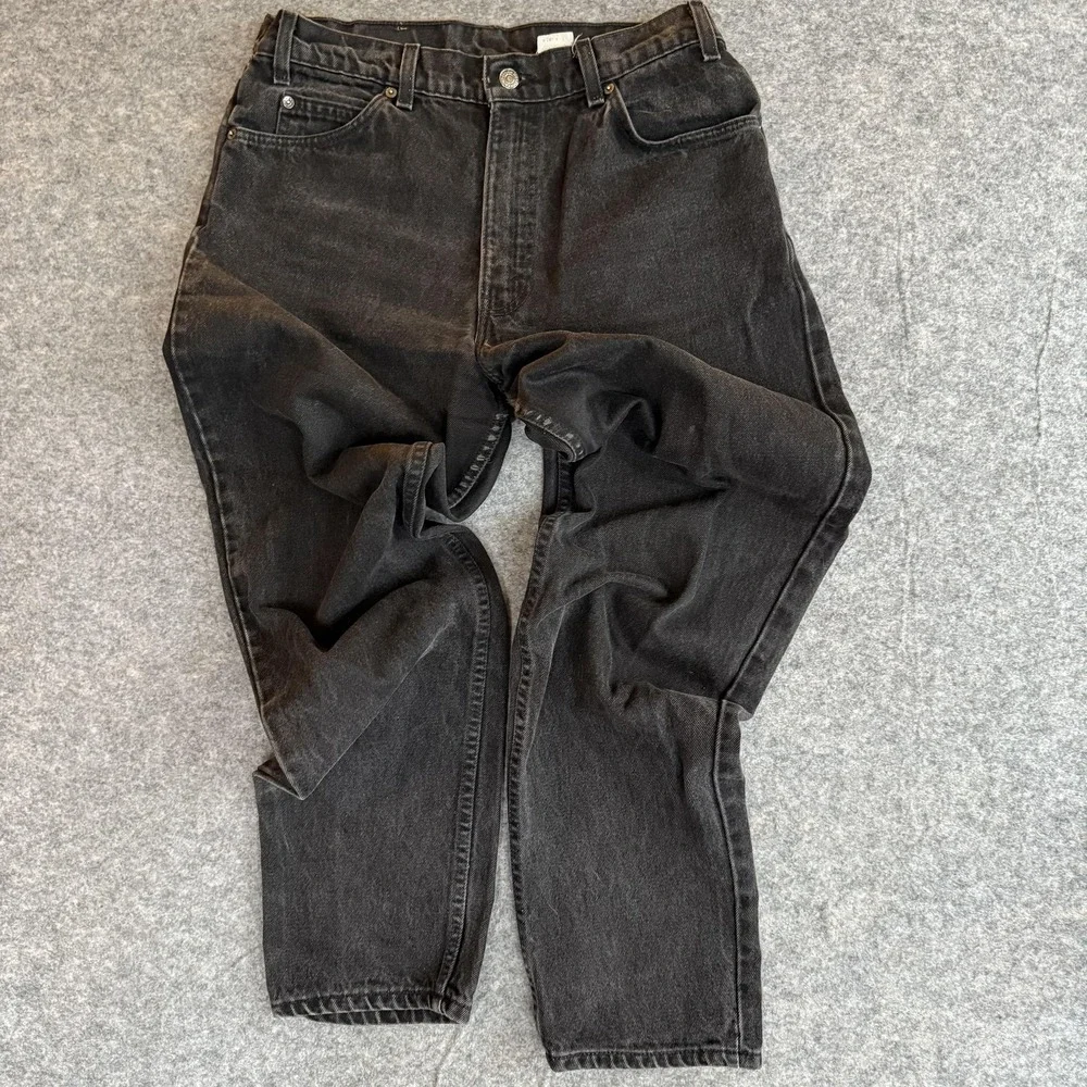 Vintage Levis 550 Jeans Mens (31x29)‎ 34x30 Orange Tab Black 90s USA